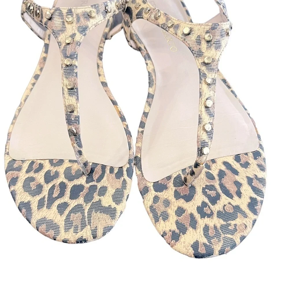 FRANCO Sarto Animal print‎ sandals Size 9